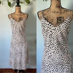 Animal Print Slip Dress